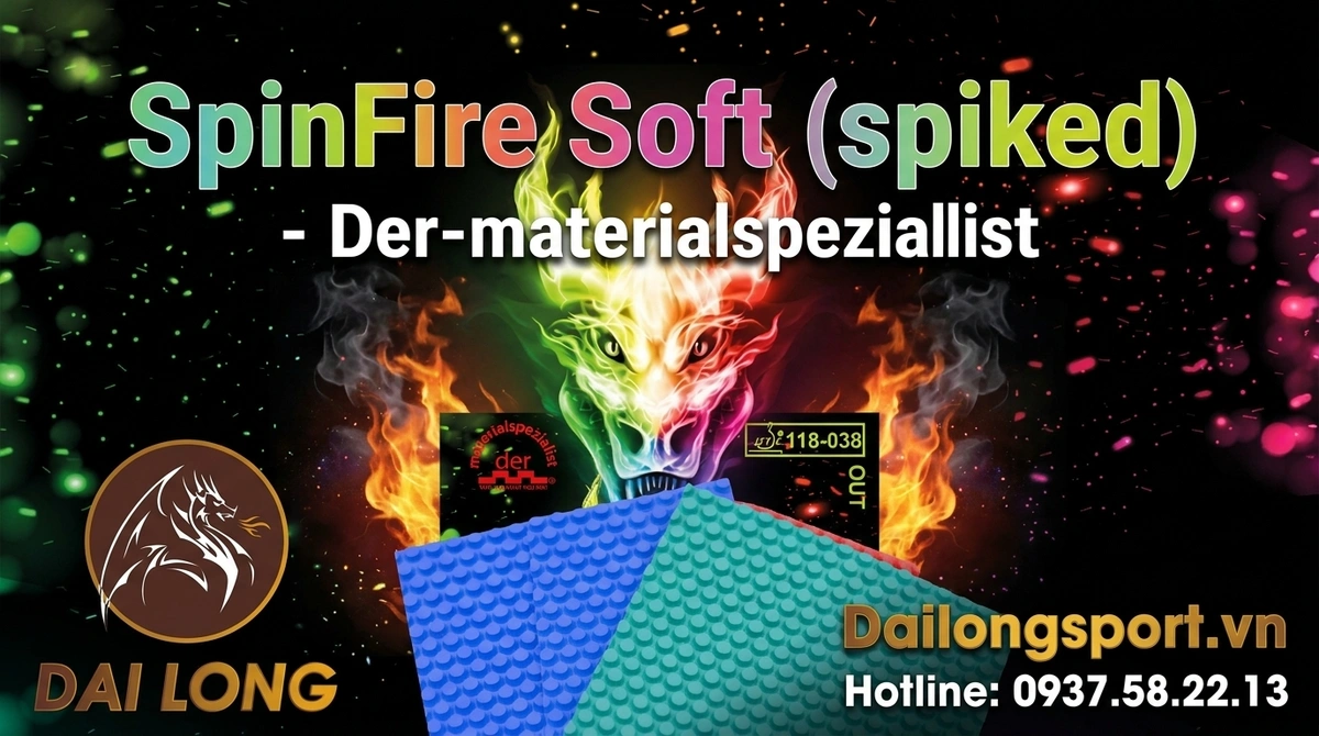 Mặt Vợt Gai Công Der-materialspezialist Spinfire Soft