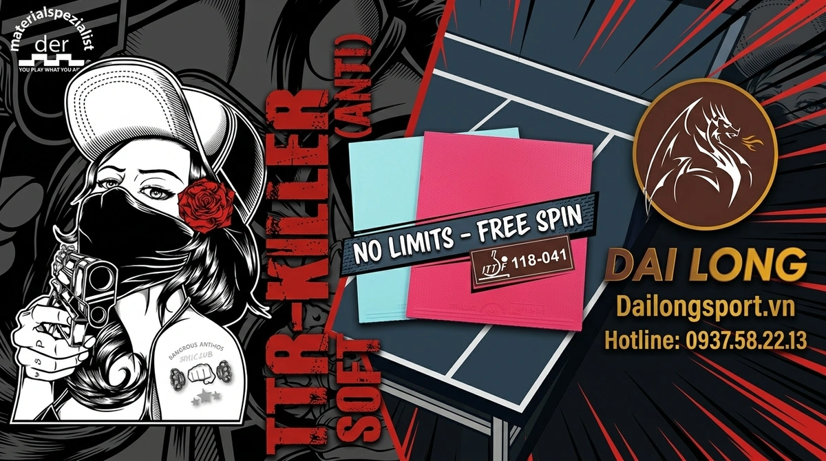 Mặt Vợt Bóng Bàn TTR-Killer Soft (Anti)