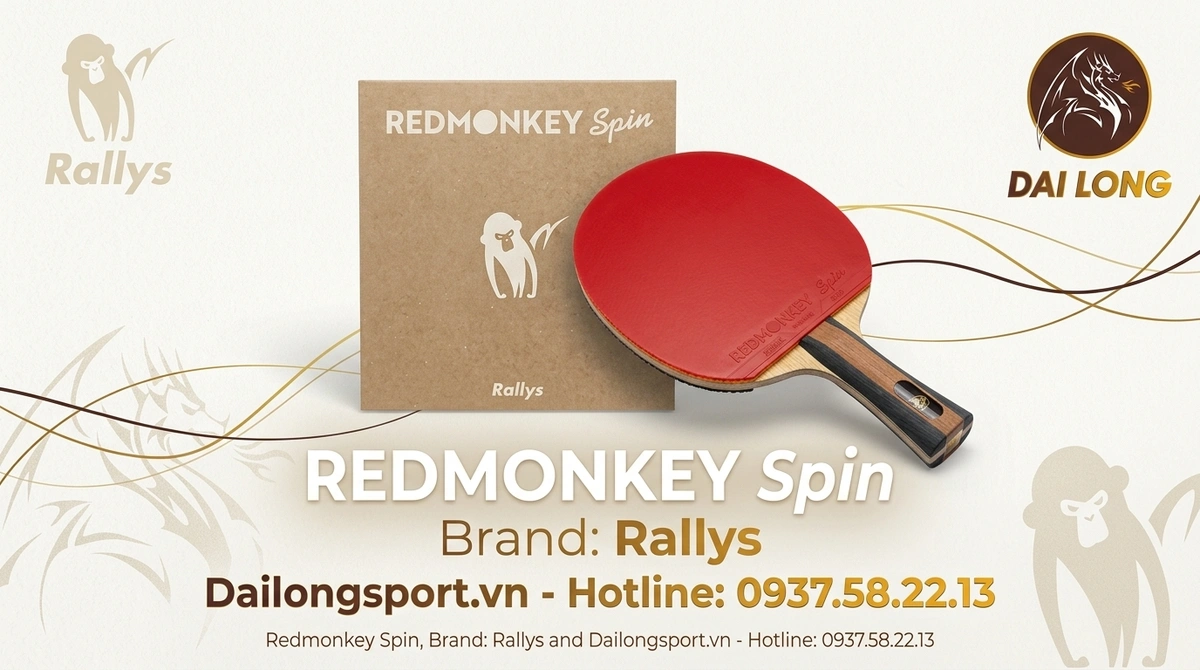 Mặt Vợt Bóng Bàn Redmonkey Spin (Rallys)