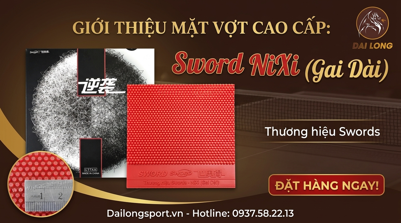 Mặt Vợt Bóng Bàn Sword NiXi (Gai Dài)