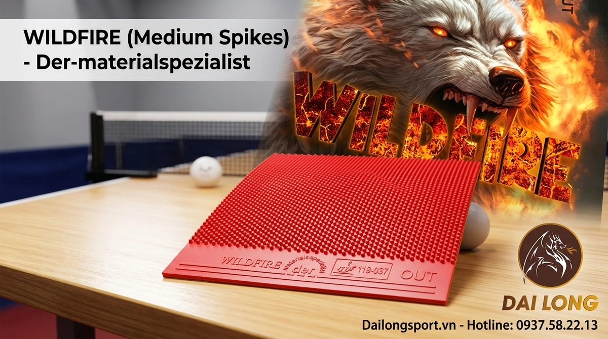 Mặt Vợt Bóng Bàn Wildfire (Gai Trung)