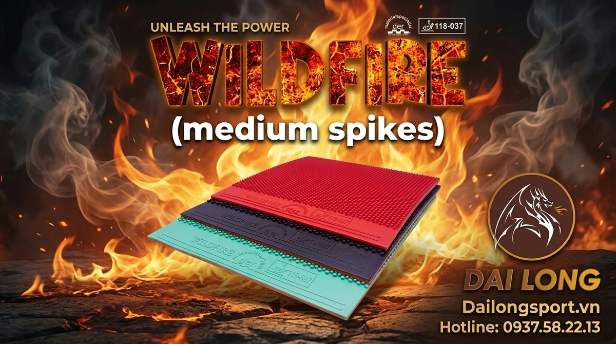 Mặt Vợt Bóng Bàn Wildfire (Gai Trung)