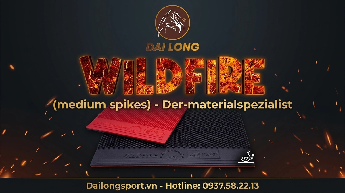 Mặt Vợt Bóng Bàn Wildfire (Gai Trung)