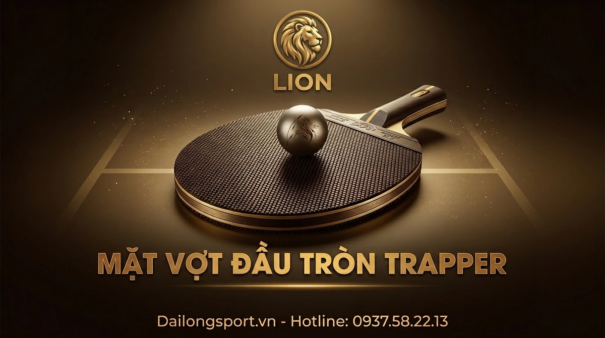 Mặt vợt bóng bàn Trapper đầu tròn