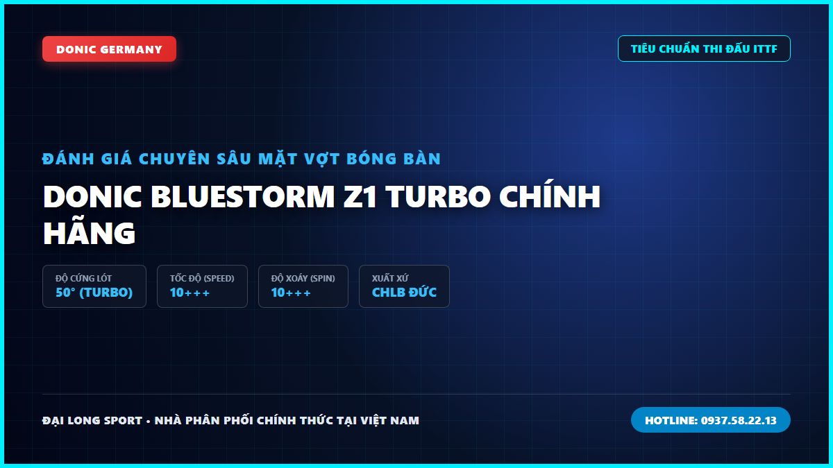 DONIC BLUESTORM Z1 TURBO CHÍNH HÃNG