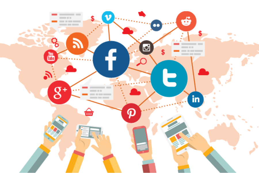 Sự phổ biến của mạng xã hội và nền tảng trực tuyến