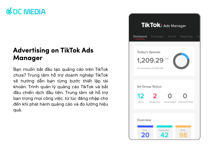 Khởi đầu việc quảng cáo trên TikTok Ads Manager