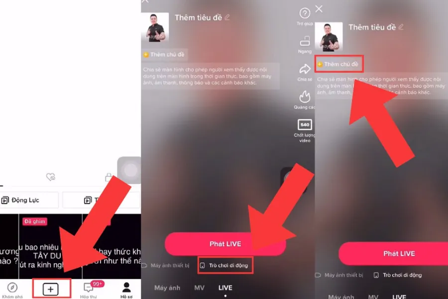 live TikTok chơi game