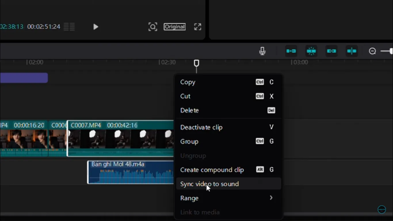 Quy trình đồng bộ hóa âm thanh vào video TikTok bằng CapCut