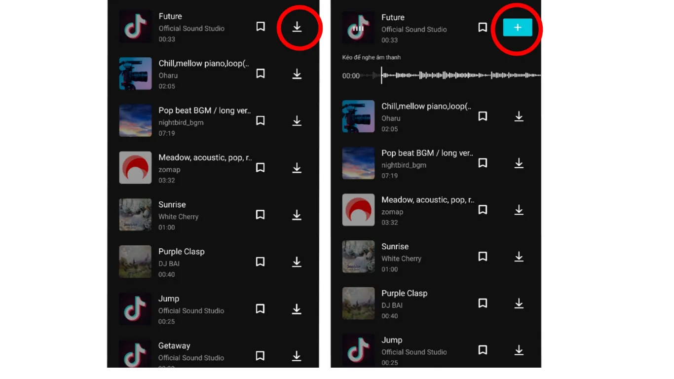 Quy trình đồng bộ hóa âm thanh vào video TikTok bằng CapCut