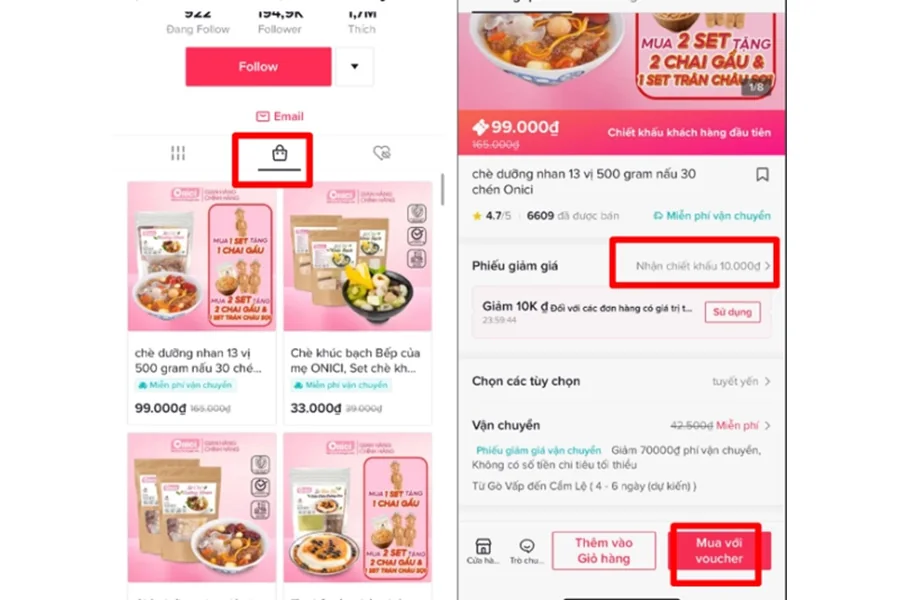 Cách lấy mã giảm giá TikTok cho đơn hàng đầu tiên