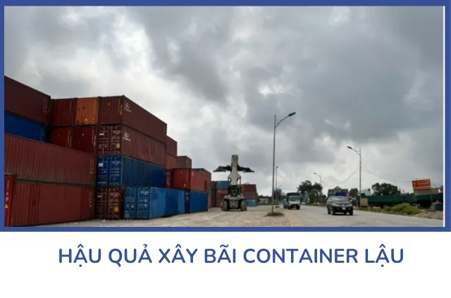 Hành vi xây bãi container trái phép trên đất dịch vụ cây xăng