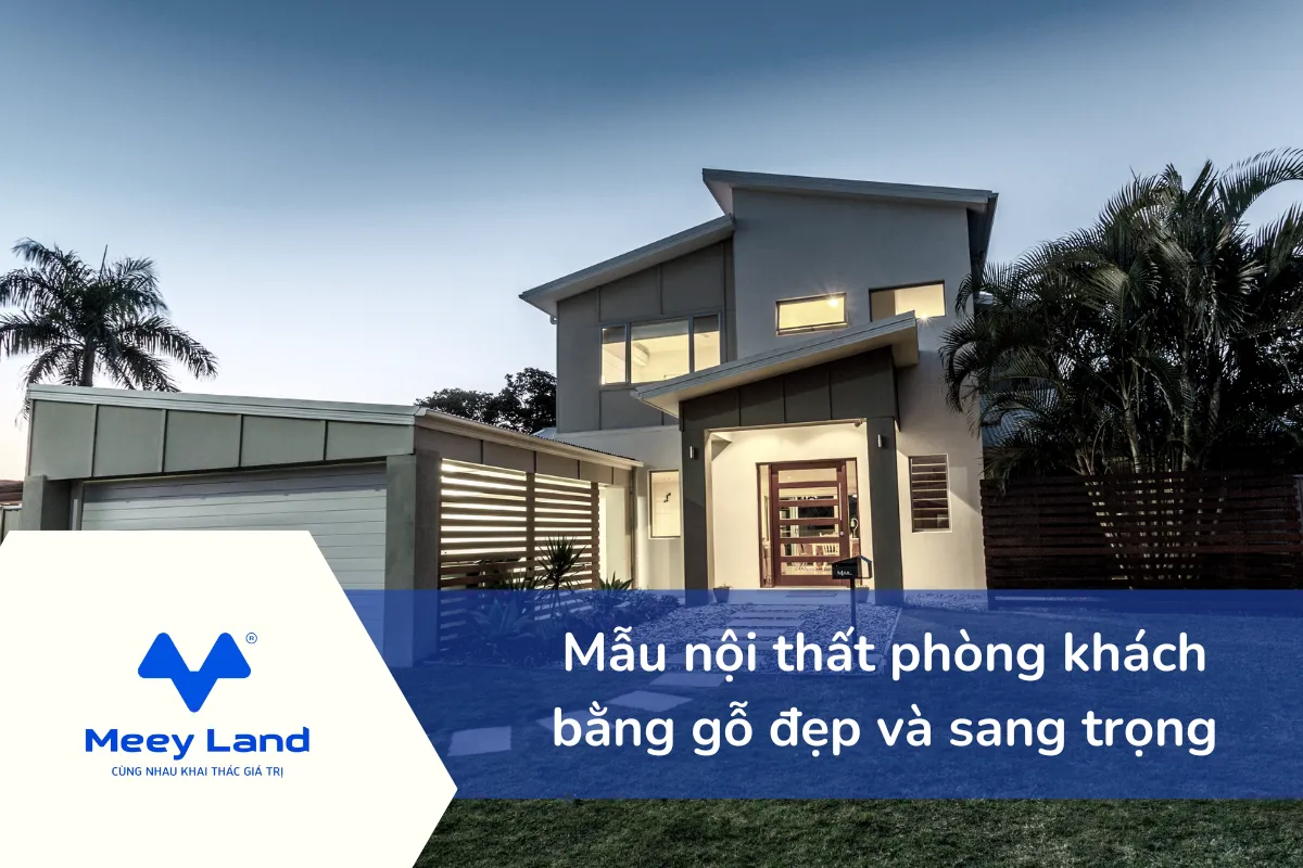 Mẫu nội thất phòng khách bằng gỗ đẹp và sang trọng