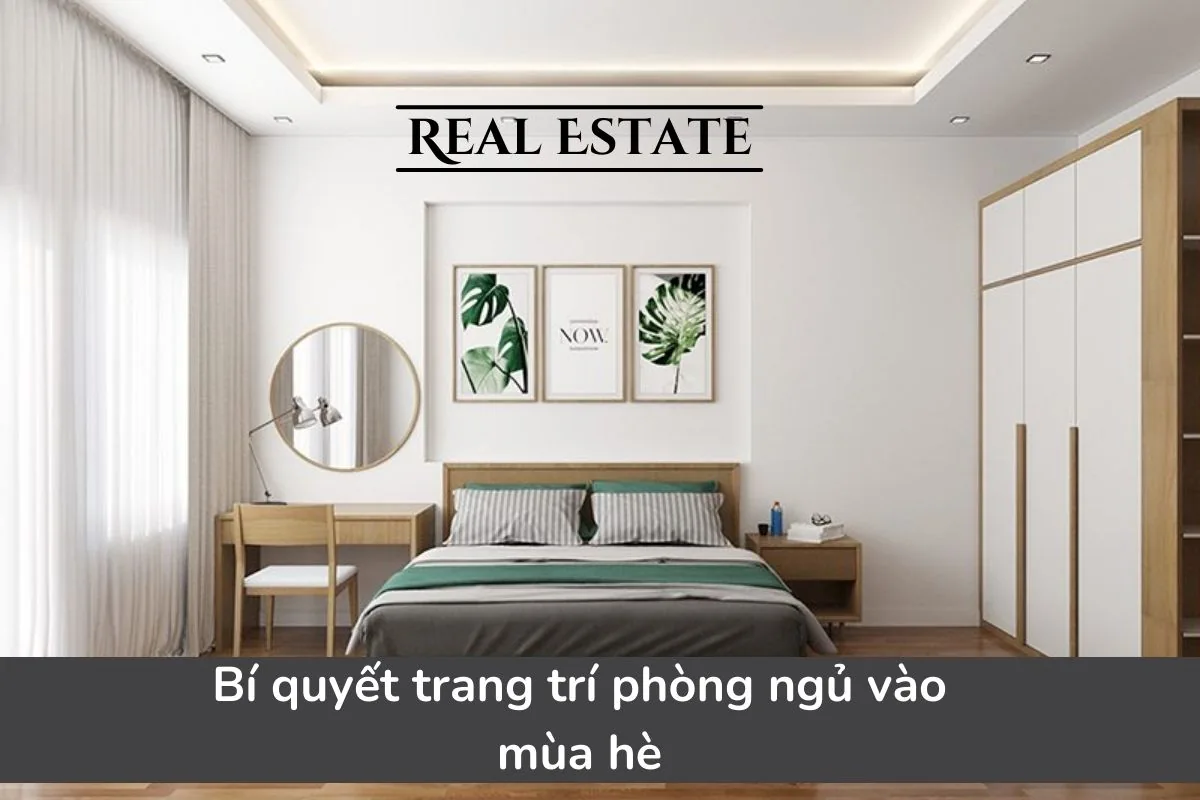 Bí quyết trang trí phòng ngủ vào muà hè