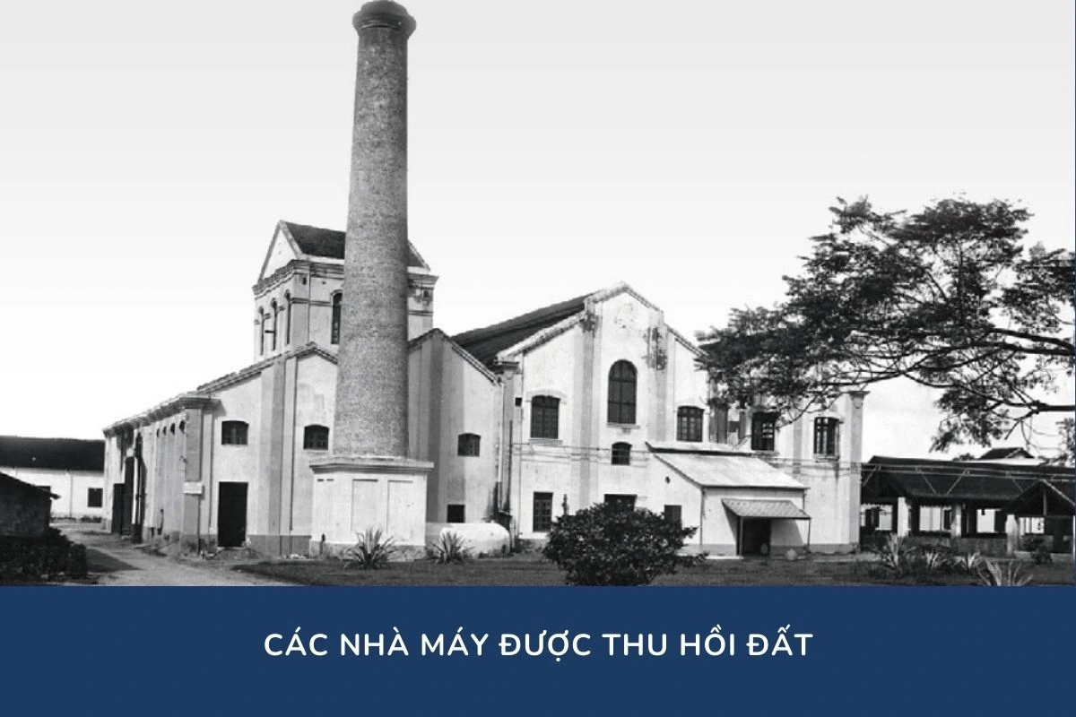 Các nhà máy được thu hồi đất