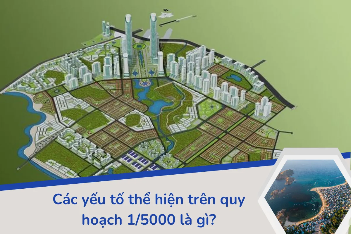 Các yếu tố thể hiện trên quy hoạch 1/5000 là gì?