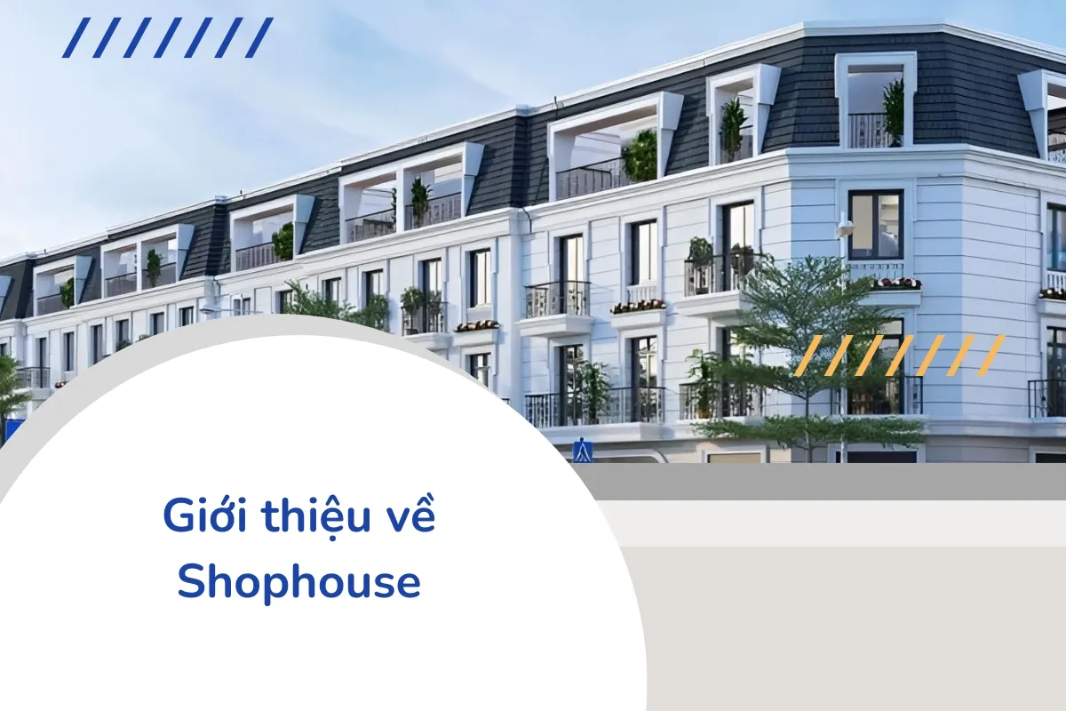 Tòa nhà shophouse với thiết kế đẹp mắt