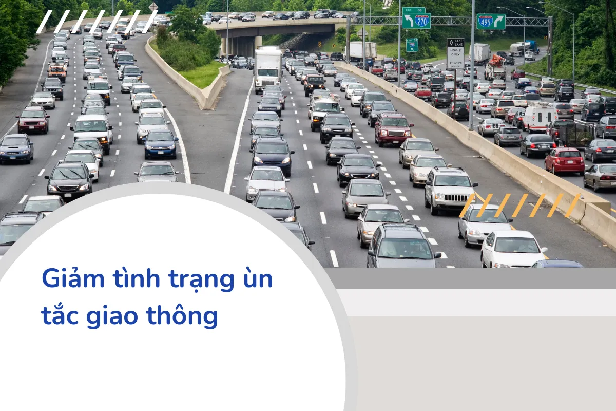 Giảm tình trạng ùn tắc giao thông