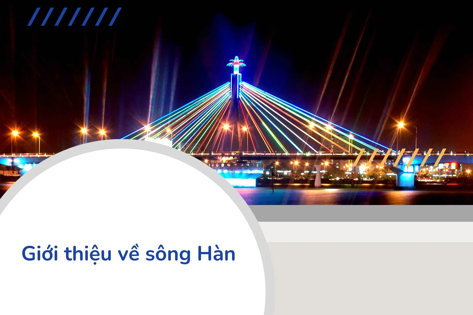 Cảnh sông Hàn với những cây cầu biểu tượng của Đà Nẵng