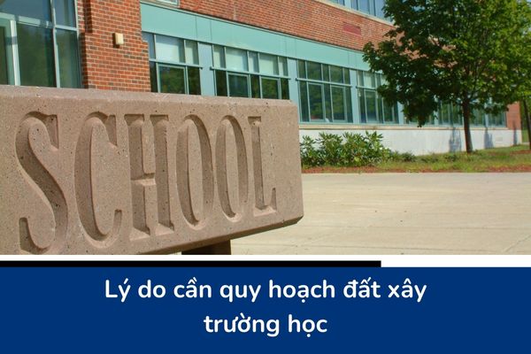 Lý do cần quy hoạch đất xây trường học