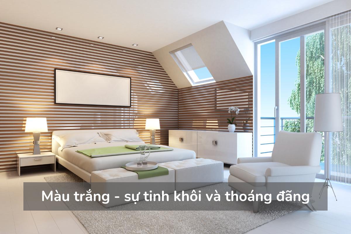 Màu trắng - sự tinh khôi và thoáng đãng