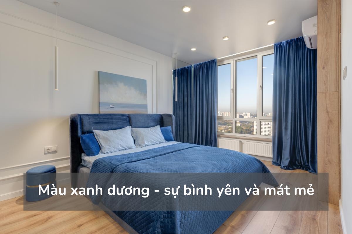 Màu xanh dương - sự bình yên và mát mẻ