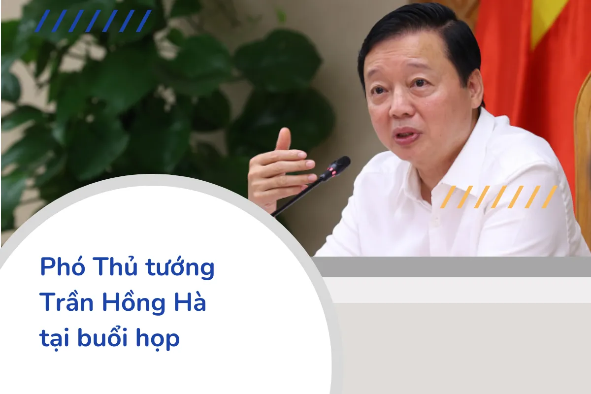 Phó Thủ Tướng Trần Hồng Hà tại buổi họp