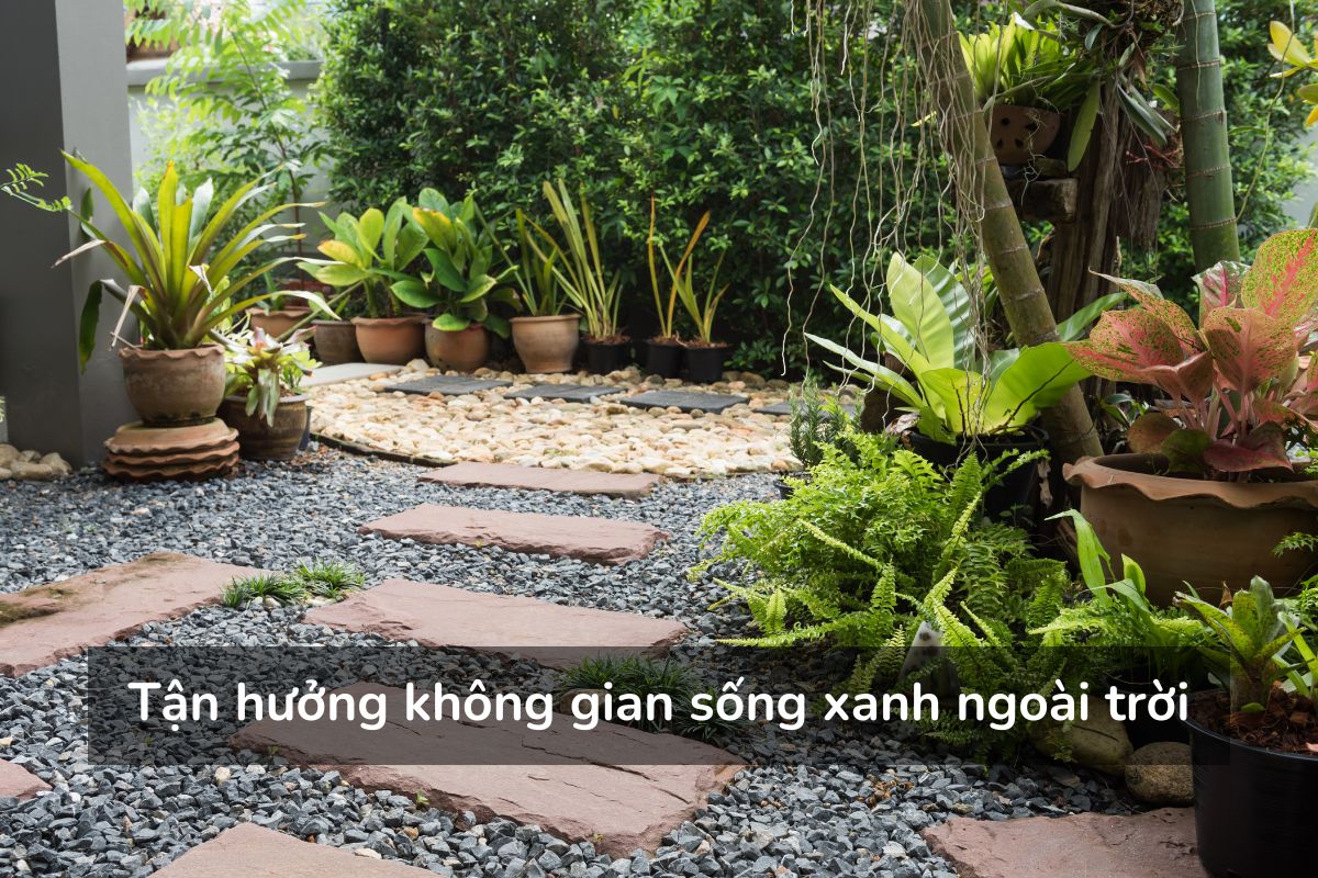 Tận hưởng không gian sống xanh ngoài trời