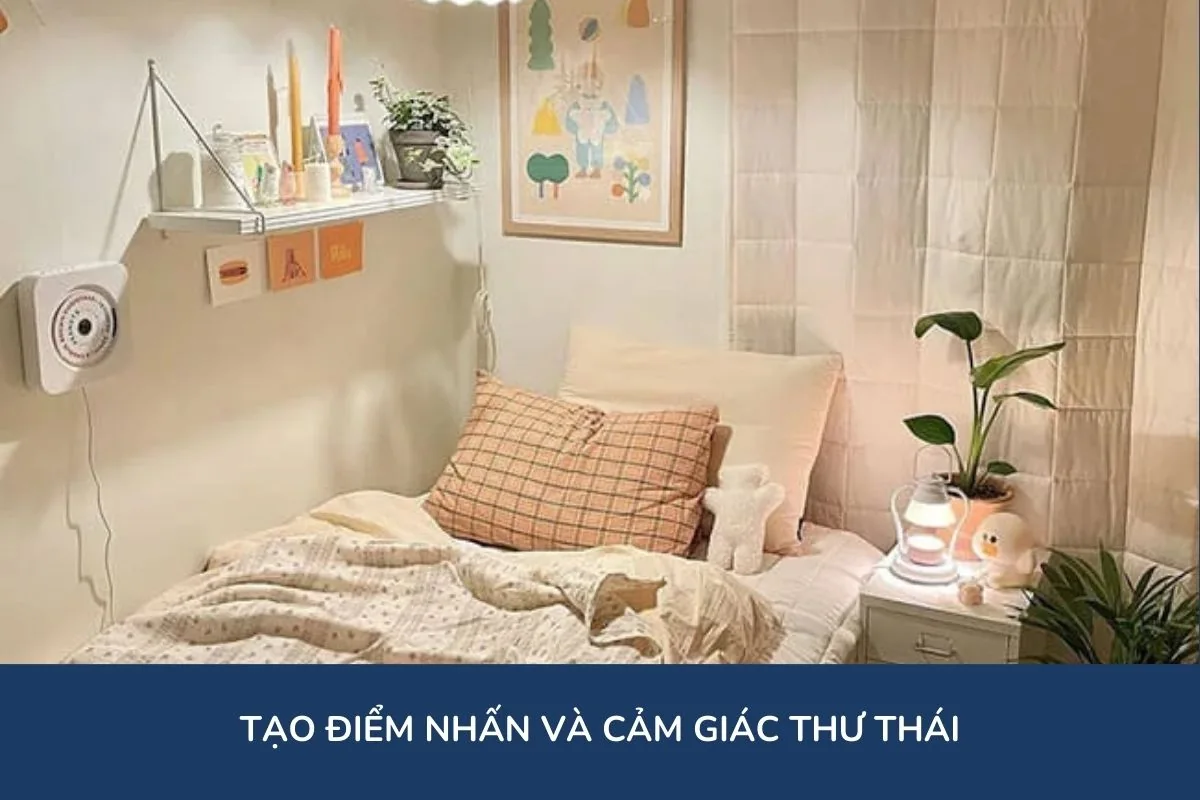 Tạo điểm nhấn và cảm giác thư thái