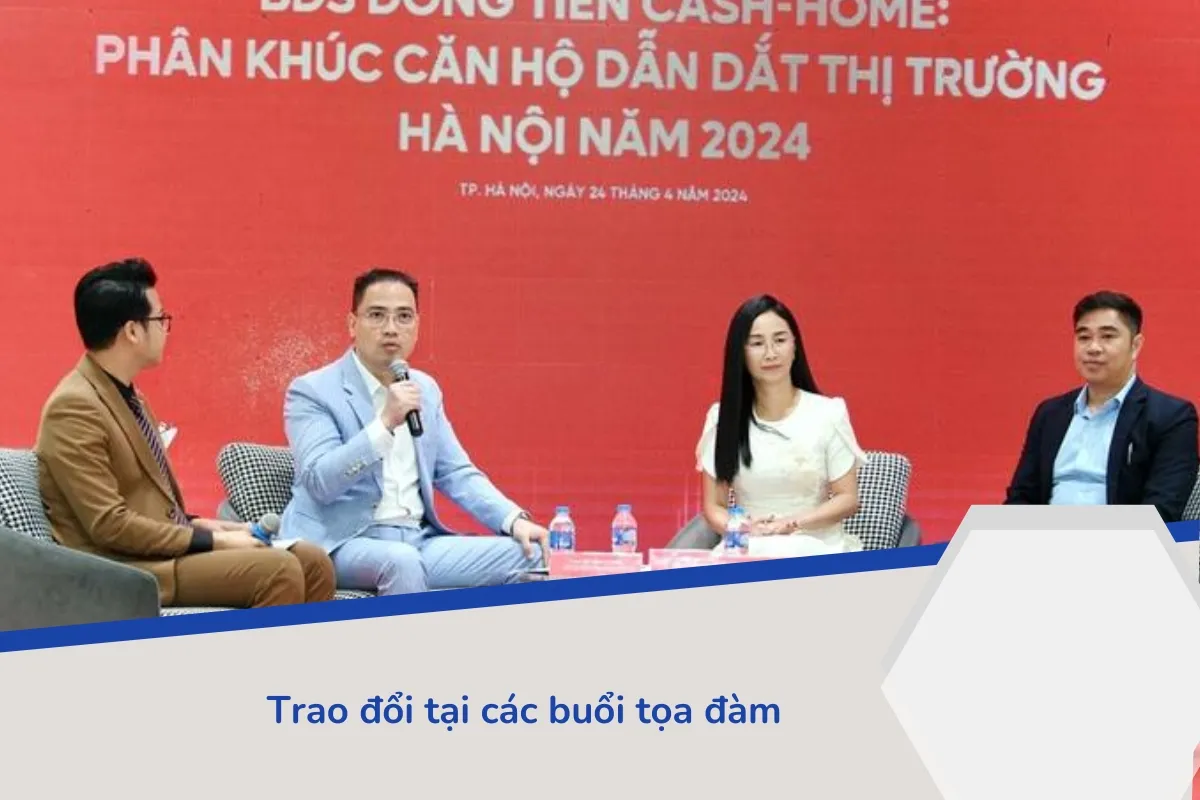 Diễn giả trao đổi tại buổi tọa đàm