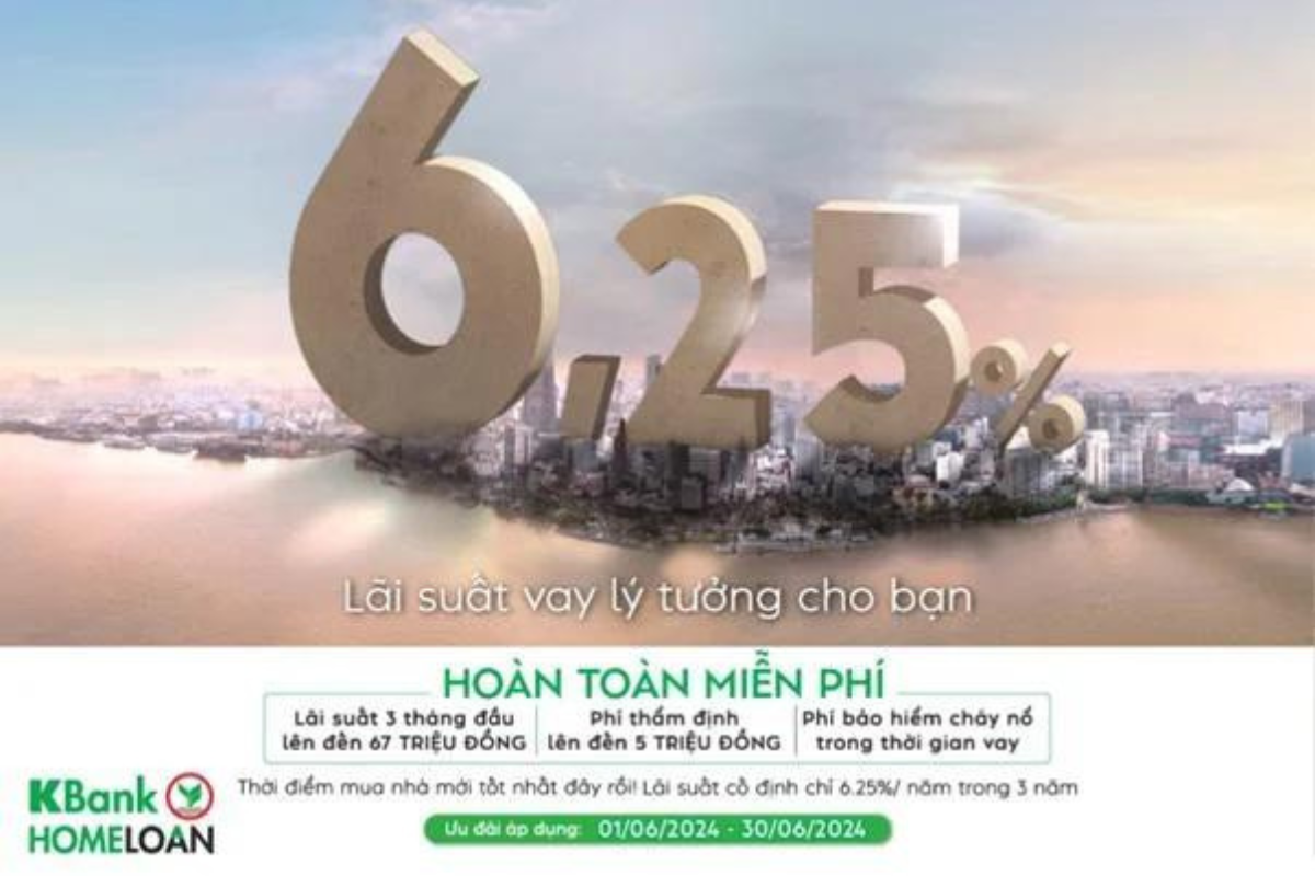 Gói Vay Mua Nhà Ưu Đãi Từ KBank