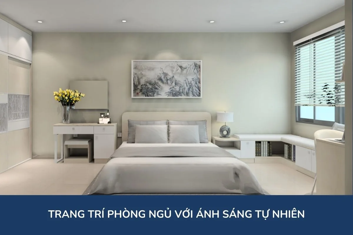 Trang trí phòng ngủ với ánh sáng tự nhiên