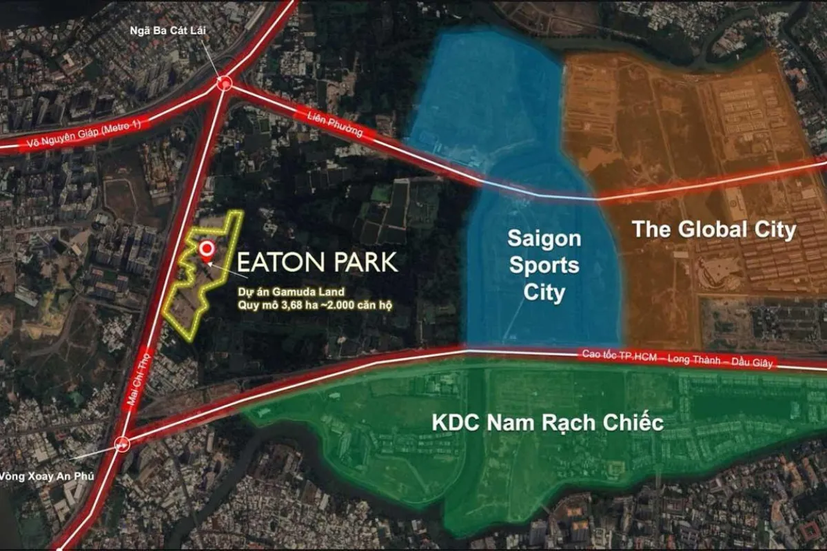 Vị trí dự án Eaton Park