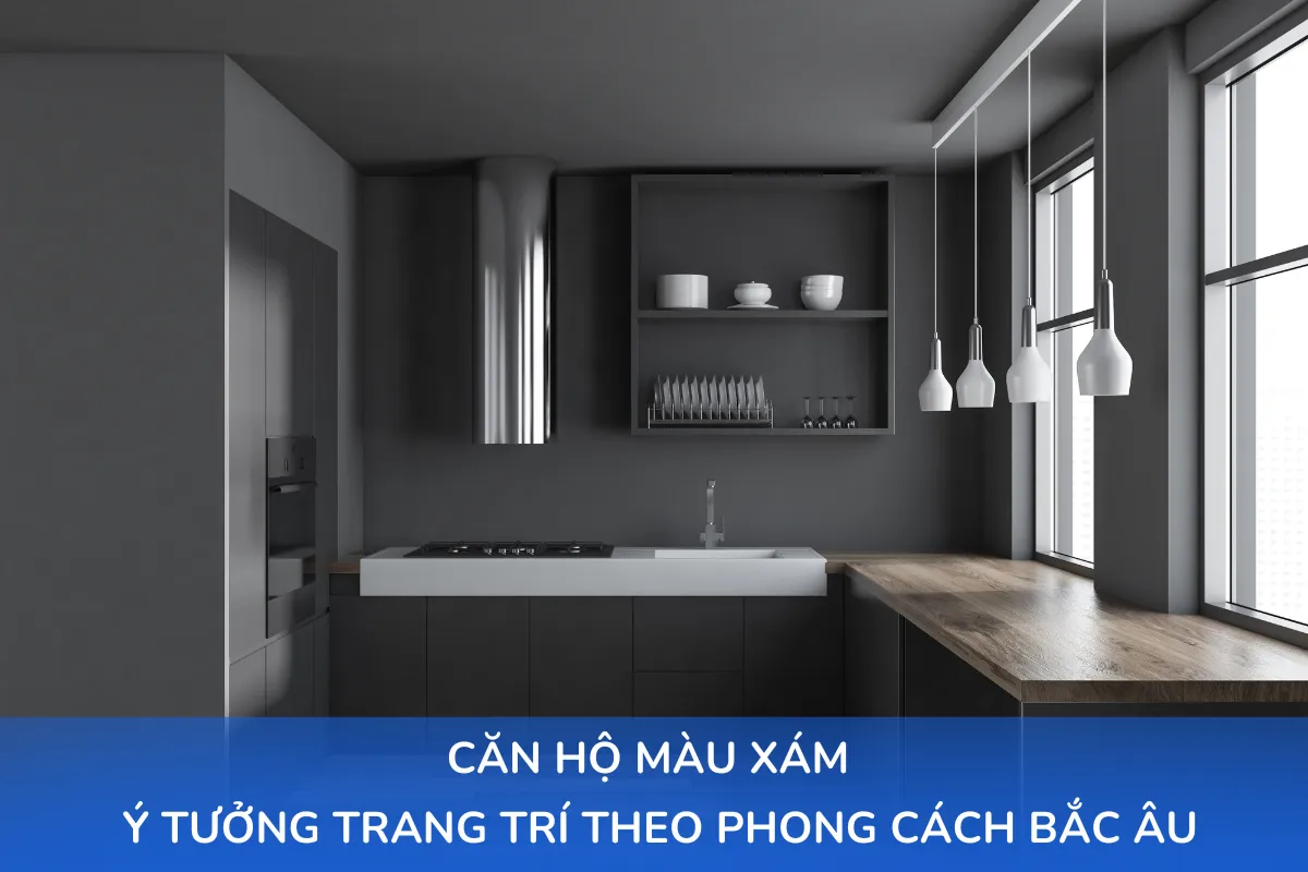 căn hộ màu xám và các y tưởng trang trí theo phong cách Bắc Âu