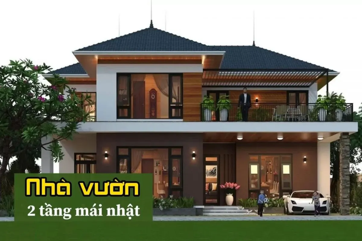 nhà biệt thự hai tầng