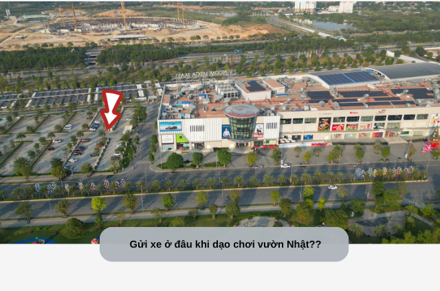 Vincom Mega Mall nơi gửi xe gần Vườn Nhật Vinhomes Smart City