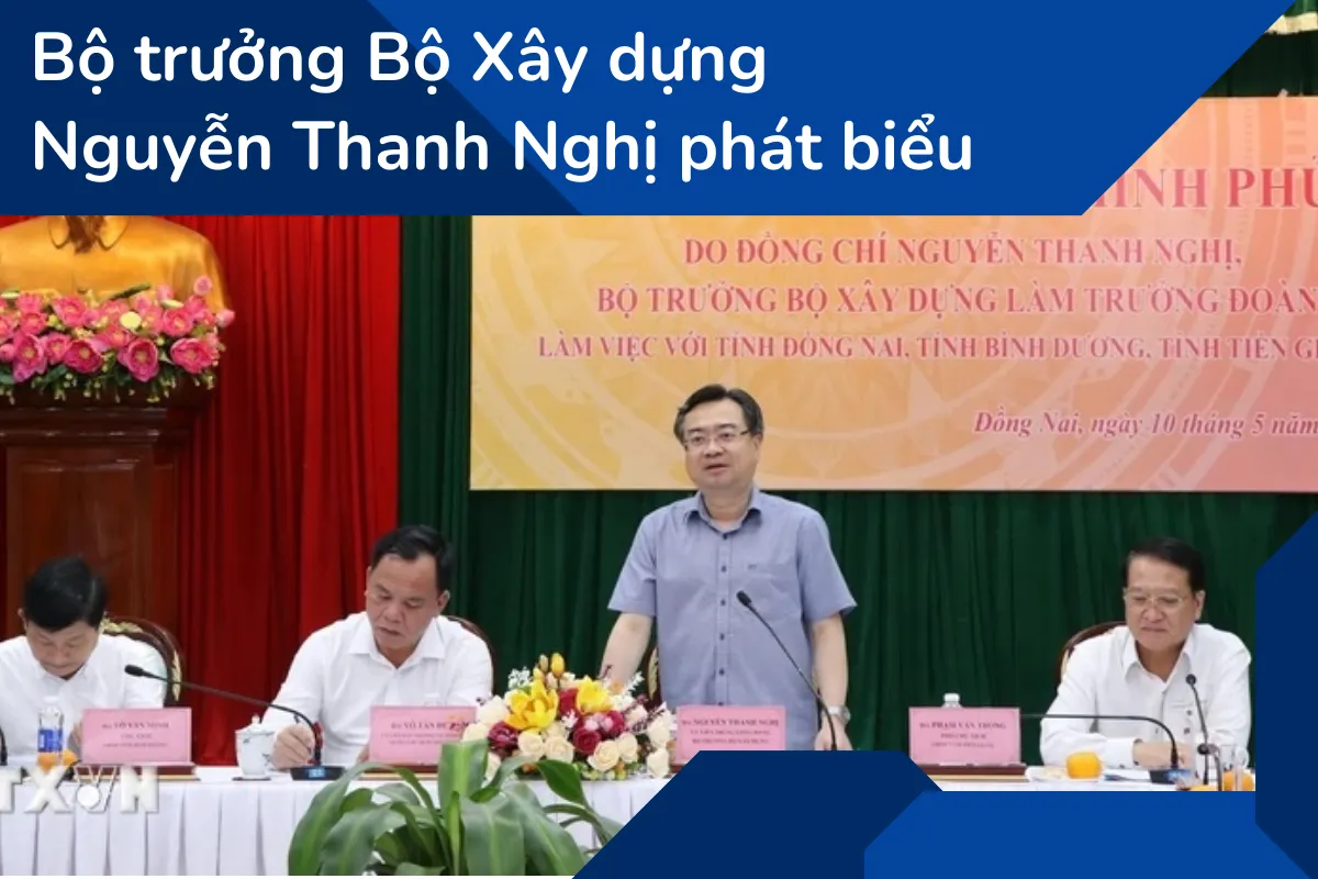 Bộ trưởng Bộ Xây dựng Nguyễn Thanh Nghị phát biểu