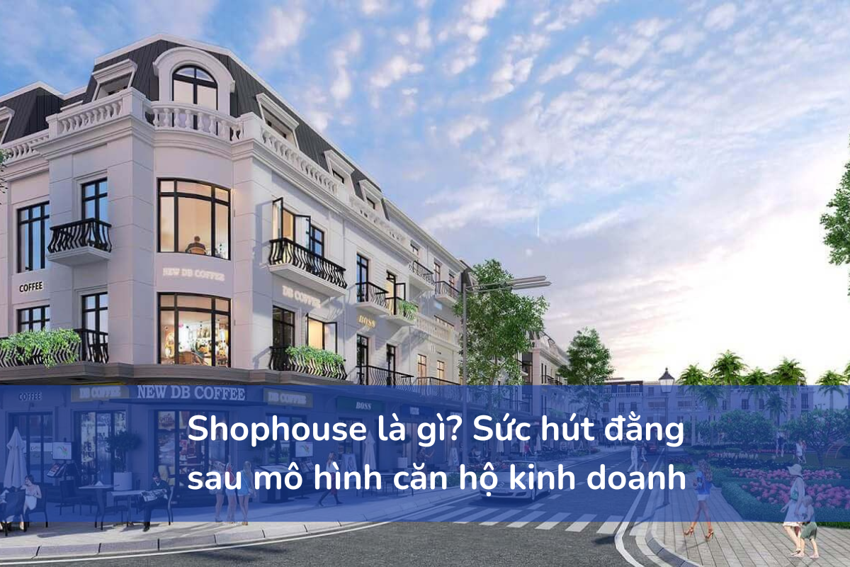 Shophouse là gì? Sức hút đằng sau mô hình căn hộ kinh doanh