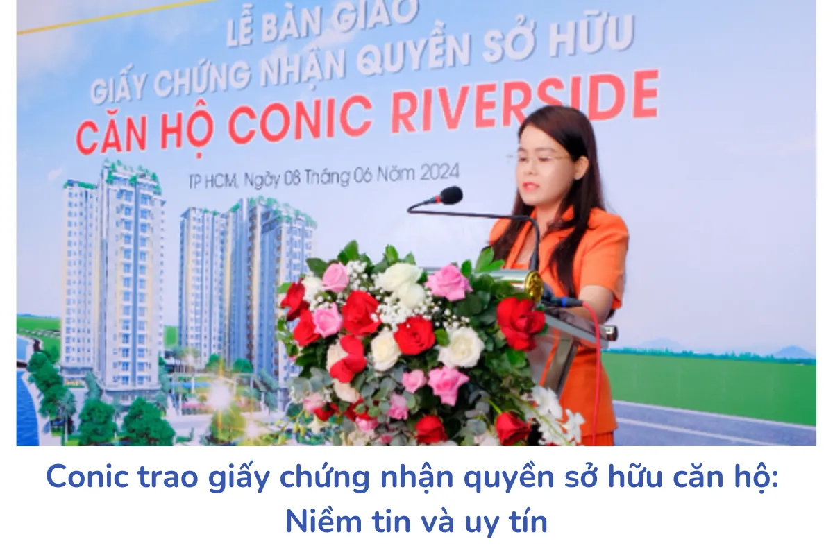 Conic trao giấy chứng nhận quyền sở hữu căn hộ