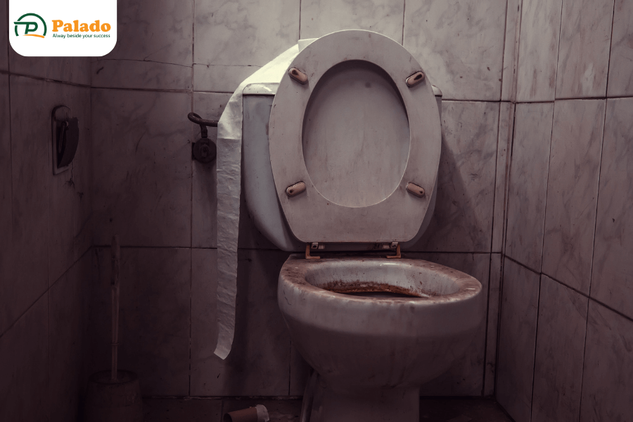 Tại sao bồn cầu bị ố vàng?