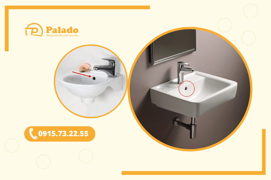 Bật mí về lỗ tròn nhỏ trên bồn rửa mặt