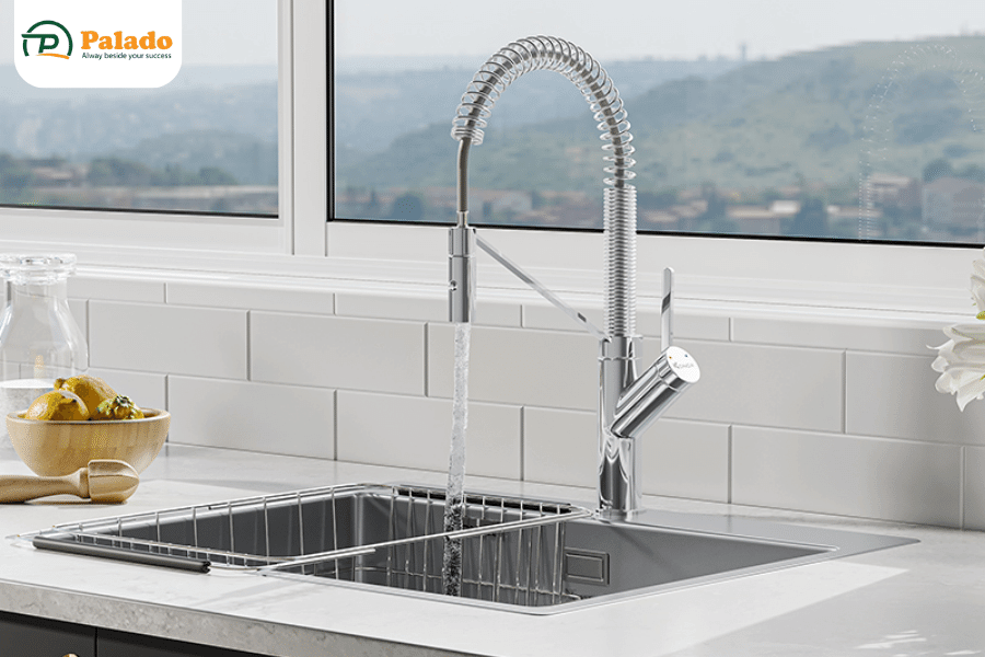 Hướng dẫn quy trình lắp đặt vòi rửa bát gắn tường