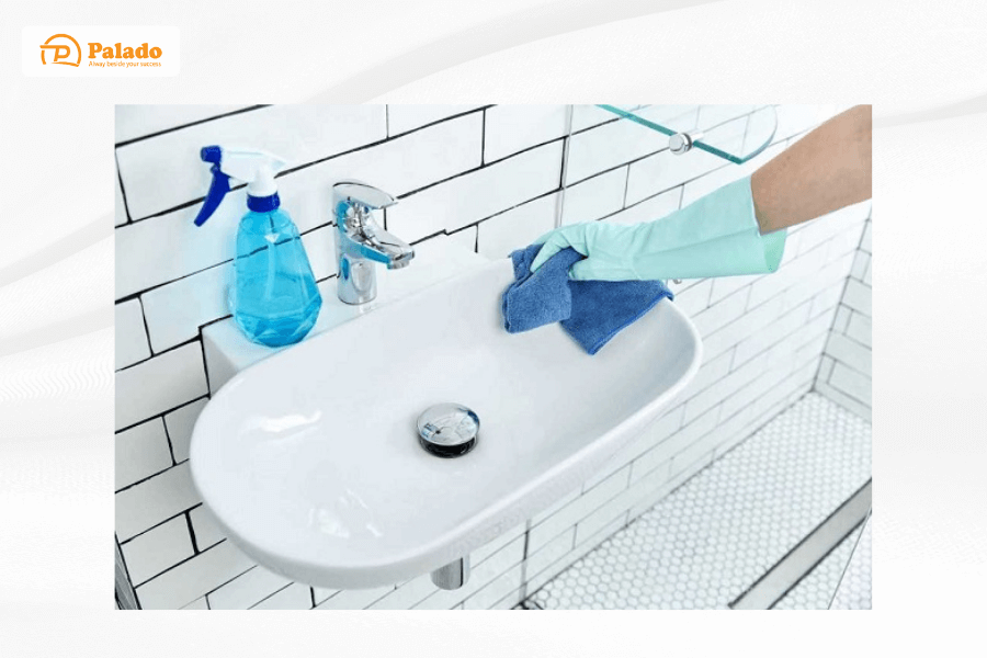 Tẩy trắng bồn rửa mặt