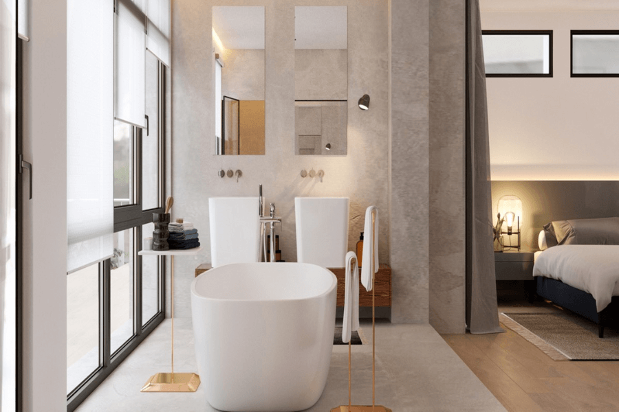 Tư vấn lắp đặt bồn tắm trong phòng ngủ (2) Tại sao chúng ta nên lắp đặt bồn tắm trong phòng ngủ