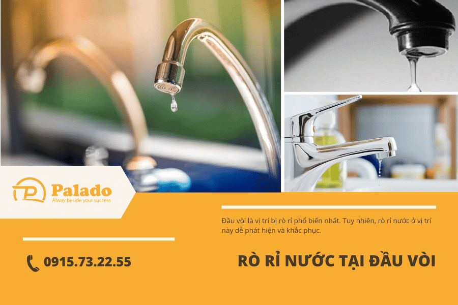 Các bộ phận dễ bị rò rỉ nước Các bộ phận dễ bị rò rỉ nước