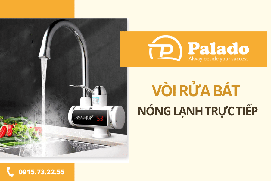 Cấu tạo của vòi rửa bát nóng lạnh trực tiếp Cấu tạo của vòi rửa bát nóng lạnh trực tiếp