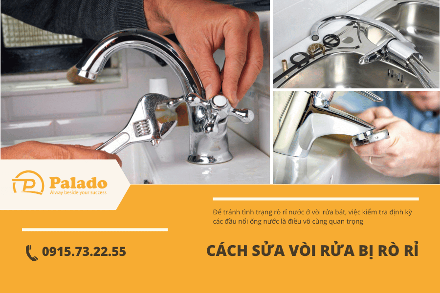 Hướng dẫn sửa chữa vòi nước rửa bát bị rò rỉ Hướng dẫn sửa chữa vòi nước rửa bát bị rò rỉ