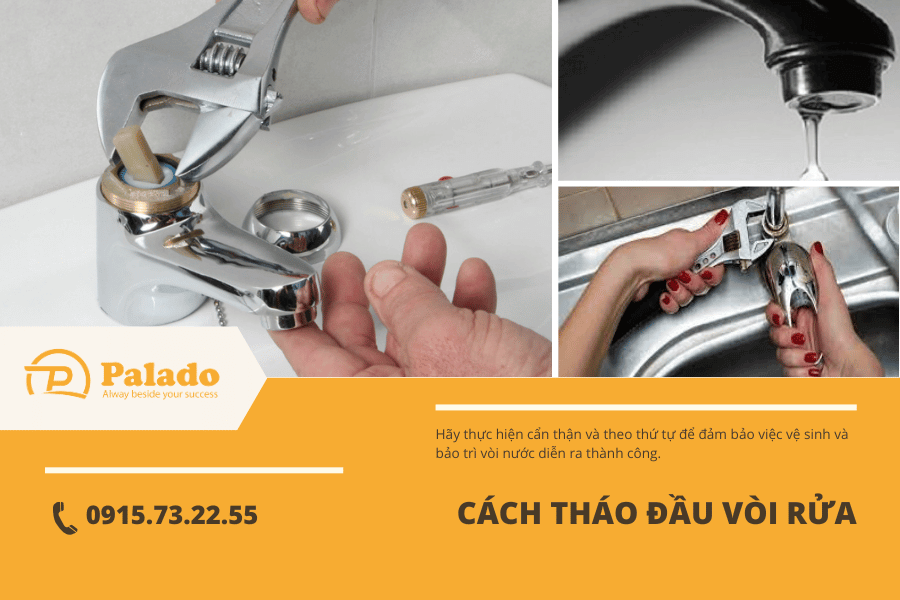 Hướng dẫn tháo đầu vòi nước rửa bát (1) Hướng dẫn tháo đầu vòi nước rửa bát (1)