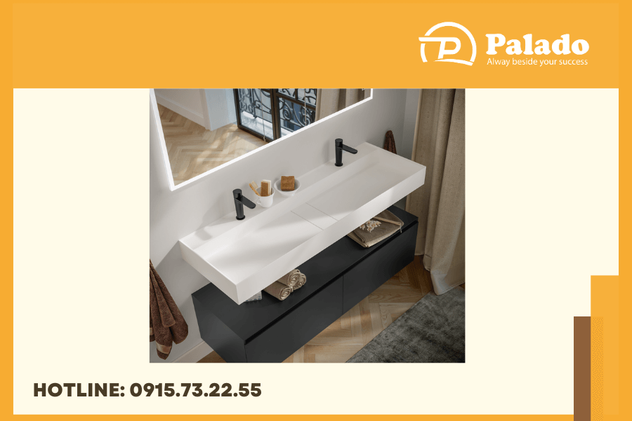 LAVABO đôi (2) Bồn rửa mặt đôi (2)