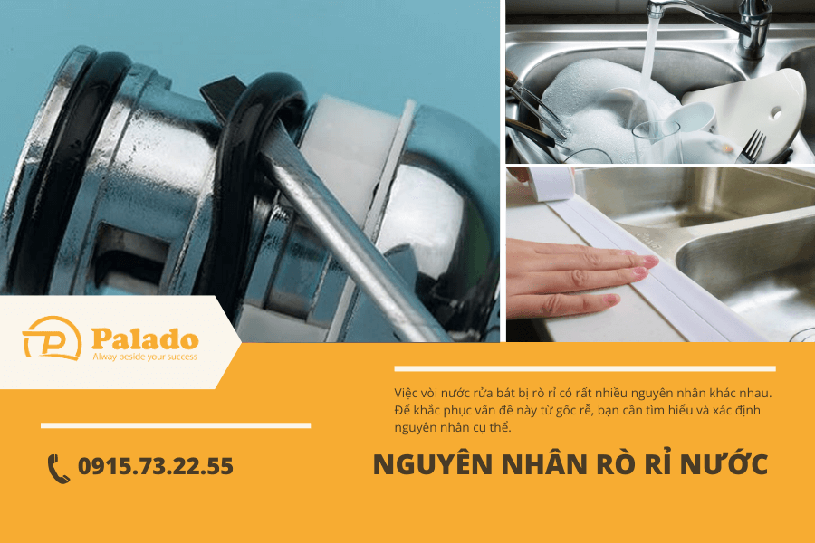 Nguyên nhân bị rỉ nước ở vòi rửa bát Nguyên nhân bị rỉ nước ở vòi rửa bát